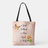 計画のないゴールはちょうど願いです トートバッグ (裏面)