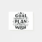 計画のないゴールは単なる願いだ ポストイット (正面)
