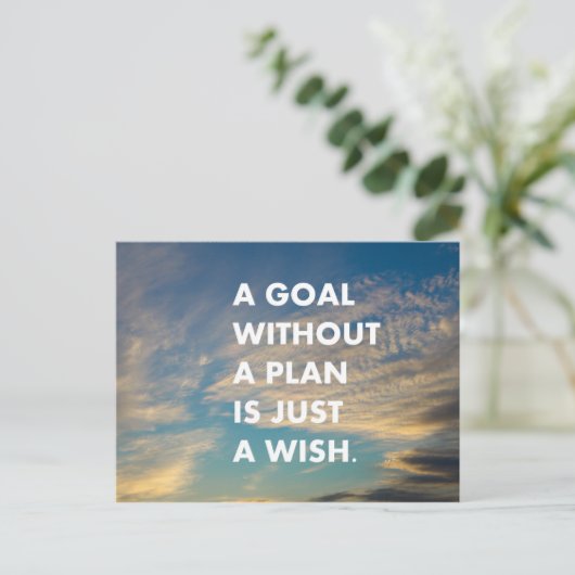 計画のないゴールは単なる願い ポストカード (スタンド正面)