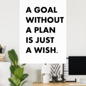 計画のないゴール ポスター (ホームオフィス)