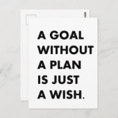 計画のないゴール ポストカード (正面/裏面)