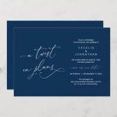 計画のねじれ,結婚の延期された発表 招待状 (正面/裏面)