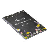 計画のアイディアのノートを結婚するノートの野生花 ノートブック (右側)