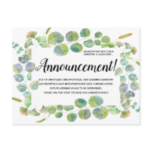 計画のエレガントな結婚式の変更がキャンセル