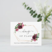計画のエレガント変更ブライダルシャワー延期 ポストカード (スタンド正面)