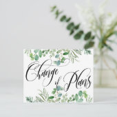 計画のユーカリ変更結婚延期 ポストカード (スタンド正面)