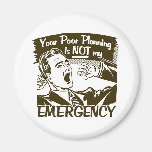 計画の不備 マグネット (正面)