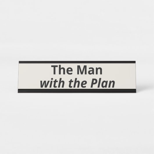 計画の人 デスクネームプレート (正面)