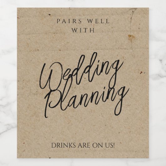 計画の任務結婚と上手に組み合わおもしろいせる ワインラベル (シングルラベル)