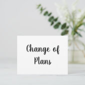 計画の取消延結婚期の変更  ポストカード (スタンド正面)