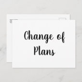 計画の取消延結婚期の変更  ポストカード (正面/裏面)