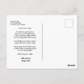 計画の取消延結婚期の変更  ポストカード (裏面)