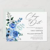 計画の変更がほこりっぽい青葉を延期 招待状 (正面/裏面)