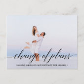 計画の変更のモダン横の写真 案内ポストカード (正面)