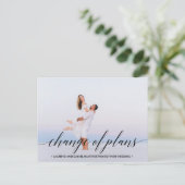 計画の変更のモダン横の写真 案内ポストカード (スタンド正面)