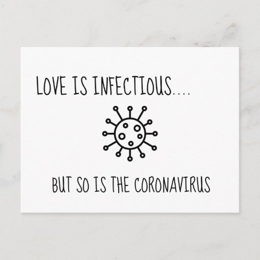 計画の変更の延期または取り消結婚し ポストカード (正面)