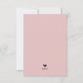 計画の変更アナウンスメントカード 招待状 (裏面)