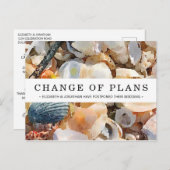 計画の変更シーシェル&流木はがき ポストカード (正面/裏面)