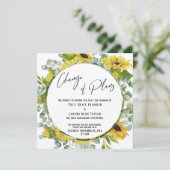 計画の変更フローラ結婚延期カード 招待状 (スタンド正面)