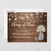 計画の変更ベビーの息素朴石灯 ポストカード (正面/裏面)