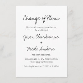 計画の変更写真または結婚イベント 招待状