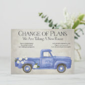 計画の変更延期ヴィンテージブルートラック 案内状 (スタンド正面)