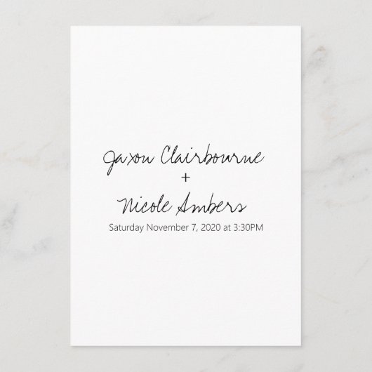 計画の変更延期結婚 エンクロージャーカード (裏面)