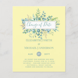 計画の変更日付緑のユーカリイベント