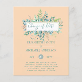 計画の変更日付緑のユーカリイベント