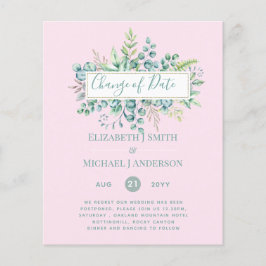 計画の変更日付緑のユーカリイベント