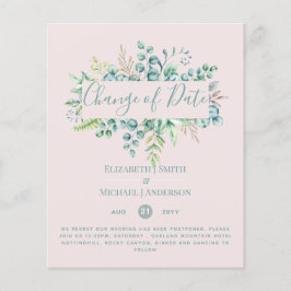 計画の変更日付緑のユーカリイベント