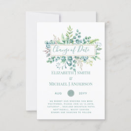 計画の変更日付緑のユーカリイベント