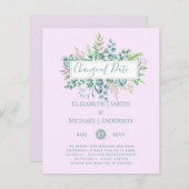 計画の変更日付緑のユーカリイベント (正面/裏面)