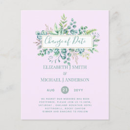 計画の変更日付緑のユーカリイベント