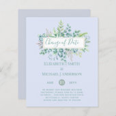 計画の変更日付緑のユーカリイベント (正面/裏面)