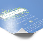 計画の変更日付緑のユーカリイベント フォトプリント            (角)