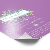 計画の変更日付緑のユーカリイベント フォトプリント (角)