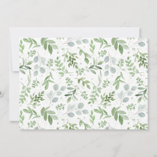 計画の変更結婚延期計画 招待状 (裏面)