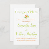 計画の変更 エンクロージャーカード (正面/裏面)