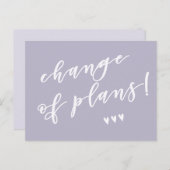 計画の変更!コロナによる延期 ポストカード (正面/裏面)