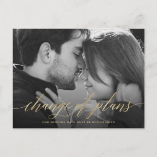 計画の変更  写真結婚の延期 ポストカード
