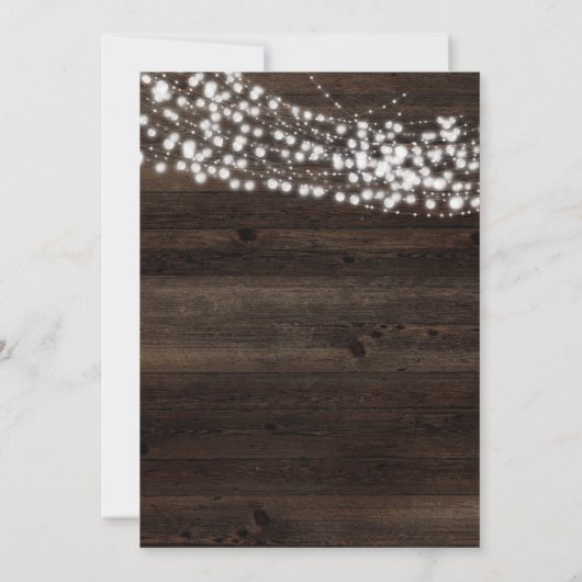 計画の変更，木材の灯りの変更，延結婚期のカード 招待状 (裏面)