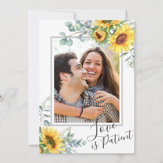 計画の変更Love is persistent 結婚 Respended 招待状 (正面)