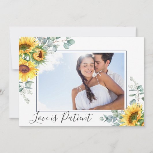 計画の変更Love is persistent 結婚 Respended 招待状 (正面)