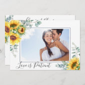 計画の変更Love is persistent 結婚 Respended 招待状 (正面/裏面)