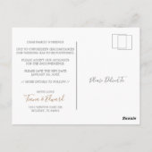 計画の変結婚更延期はがき ポストカード (裏面)