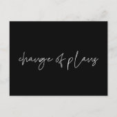 計画の延期の結婚最小変更 ポストカード (正面)