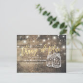 計画の延期結婚期間の変更ジャー 案内ポストカード (スタンド正面)