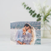 計画の延結婚期はがきの変更 ポストカード (スタンド正面)