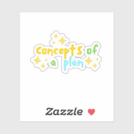 計画の概念 シール